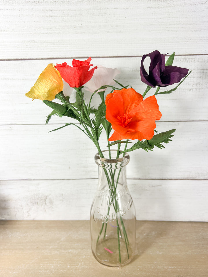 Paper California Poppy Stem (Paper)