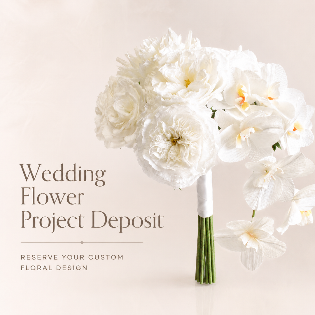 Paper Flowers: Wedding Project Deposit
