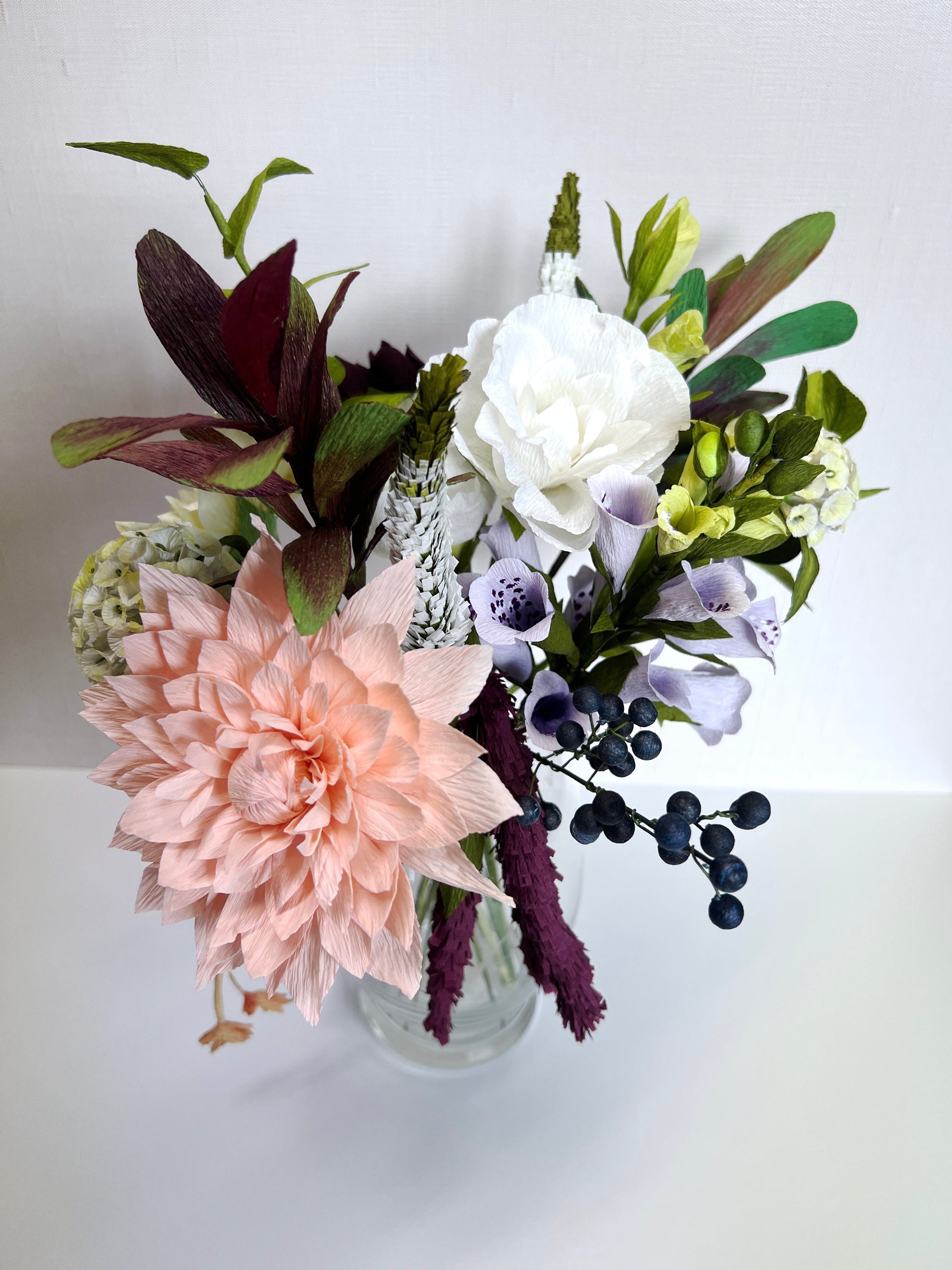 Paper flower wedding bouquet keepsake