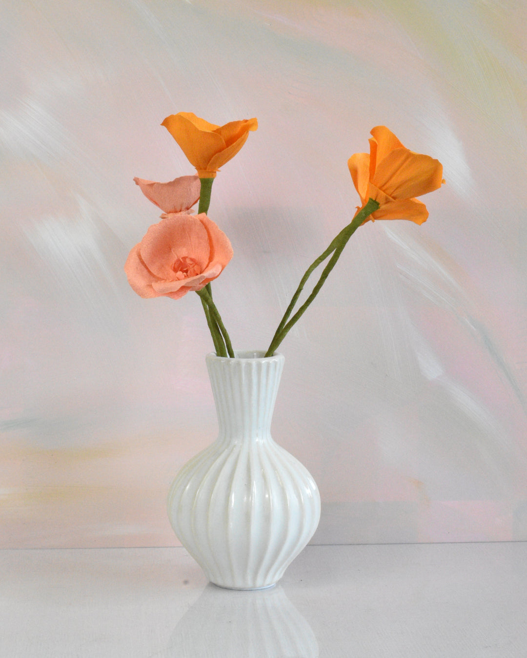 Paper California Poppy Stem