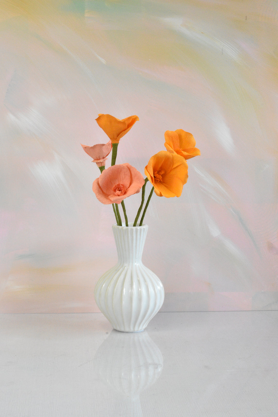 Paper California Poppy Stem