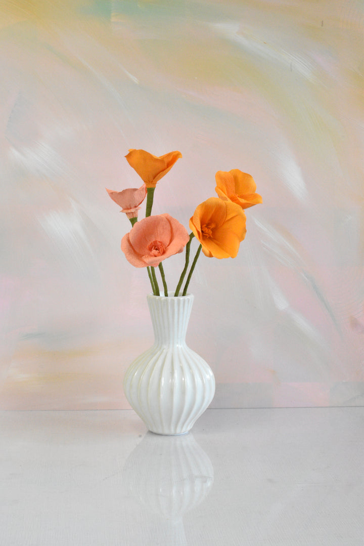 Paper California Poppy Stem