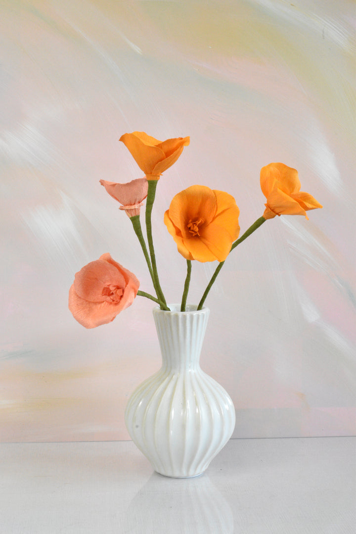 Paper California Poppy Stem