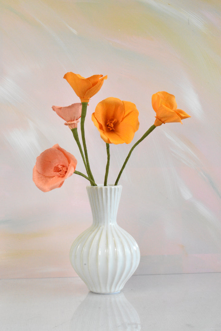 Paper California Poppy Stem
