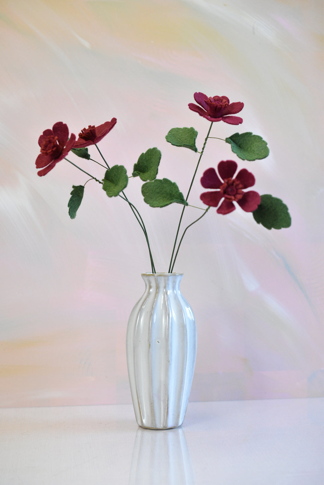 Felt Chocolate Cosmos Stem