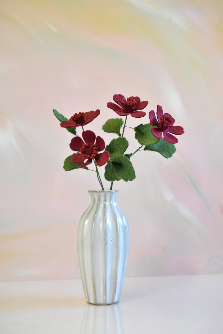 Felt Chocolate Cosmos Stem
