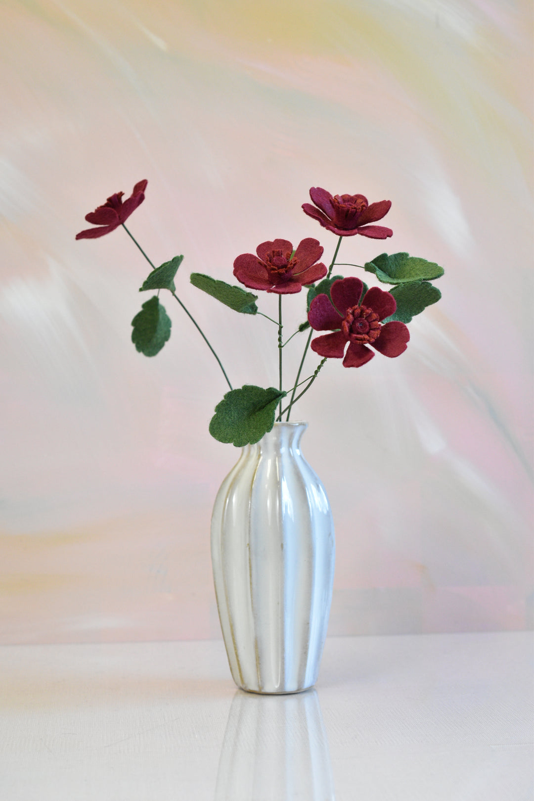 Felt Chocolate Cosmos Stem