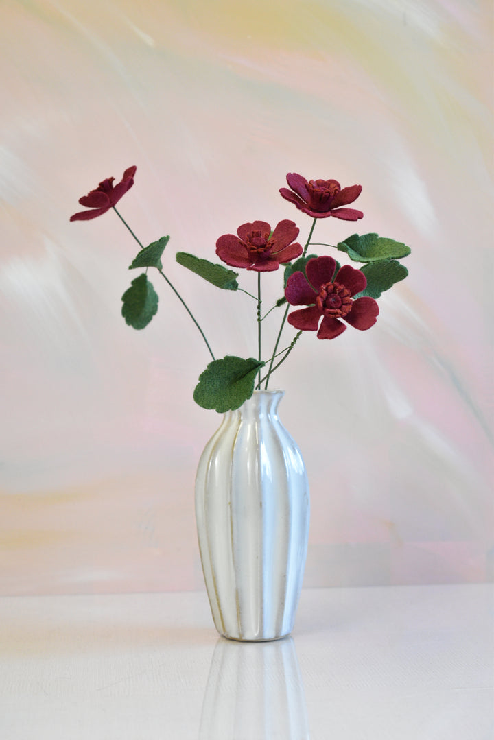 Felt Chocolate Cosmos Stem