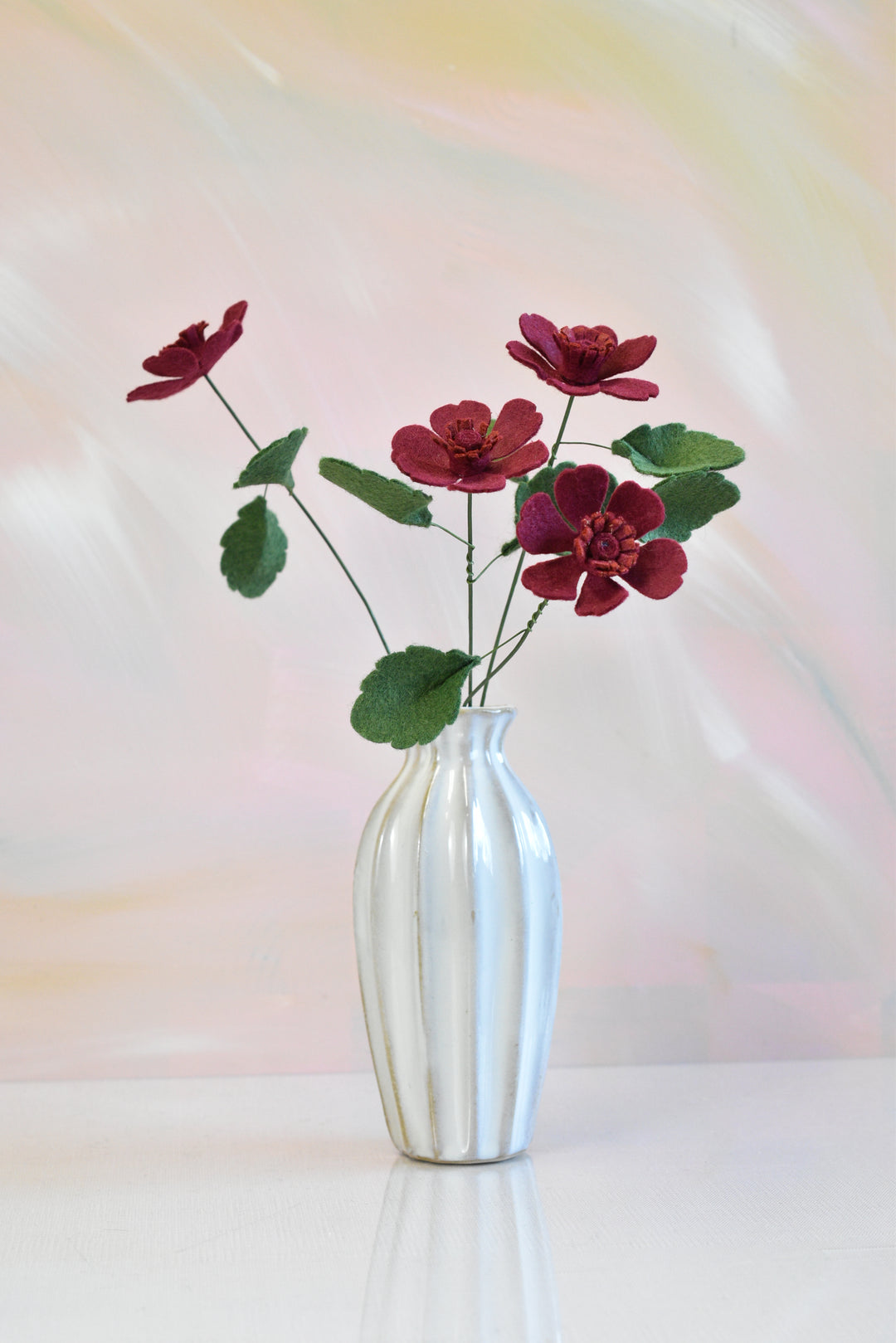 Felt Chocolate Cosmos Stem