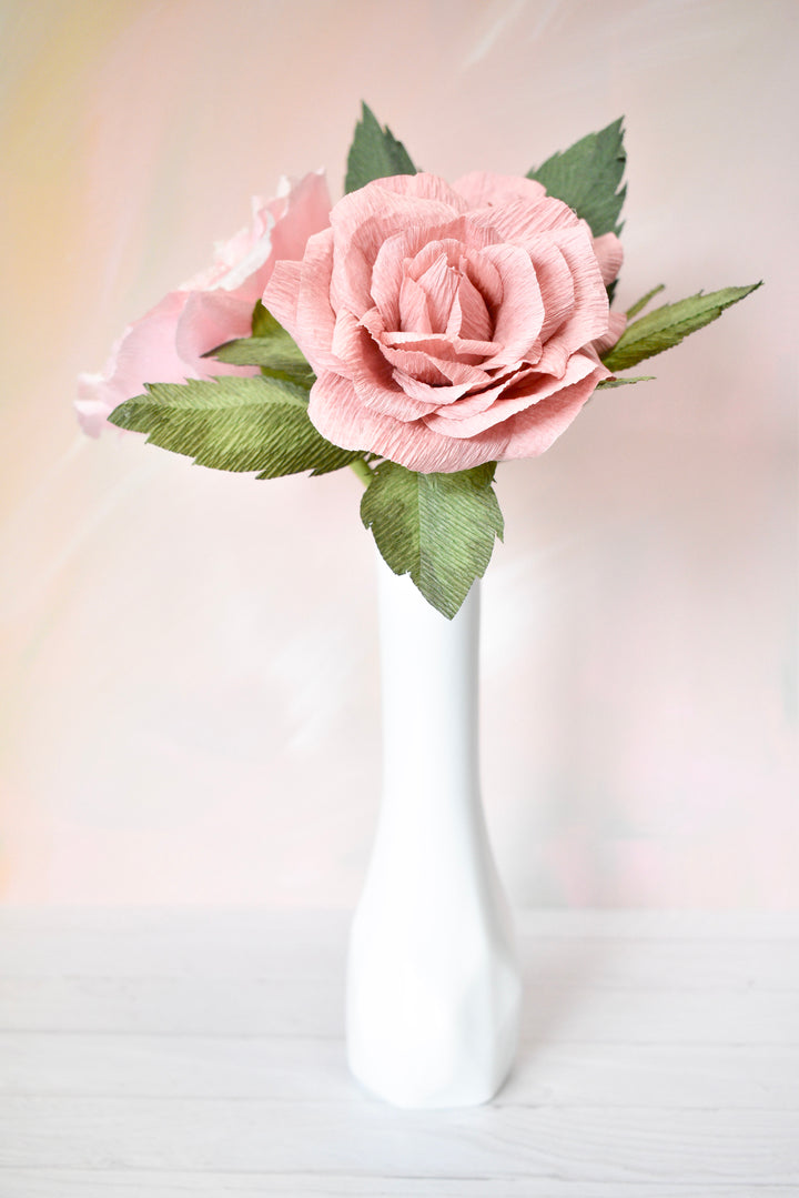 Handcrafted Paper Rose Stem | Everlasting Rose
