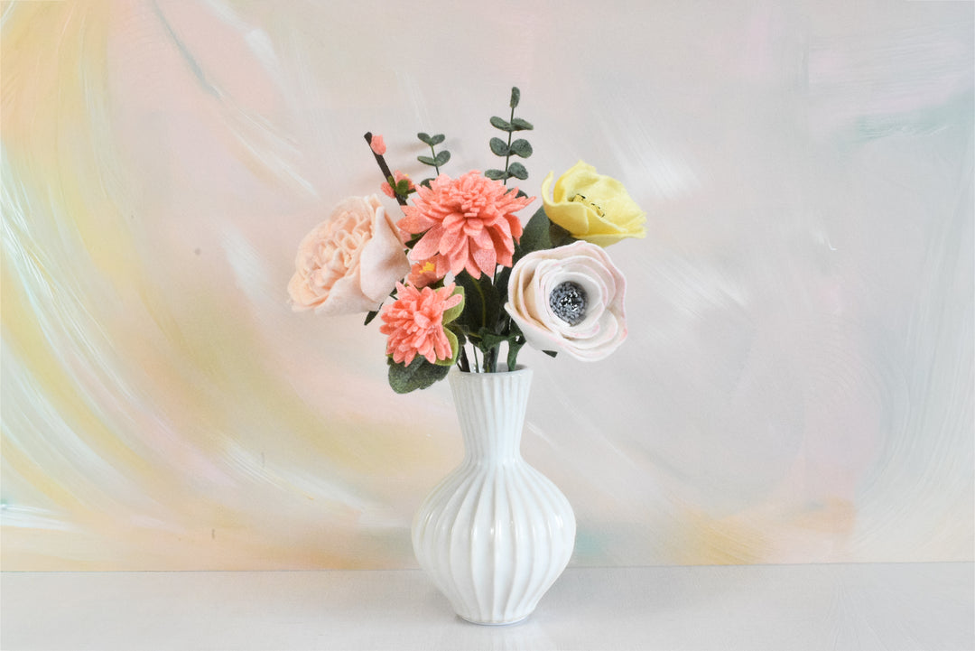 Limited Release Cosmos, Cabbage Rose, Anemone, Eucalyptus, and Cherry Blossom