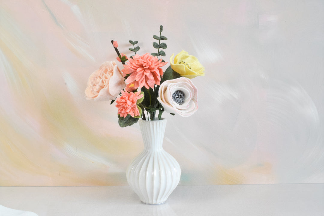 Limited Release Cosmos, Cabbage Rose, Anemone, Eucalyptus, and Cherry Blossom