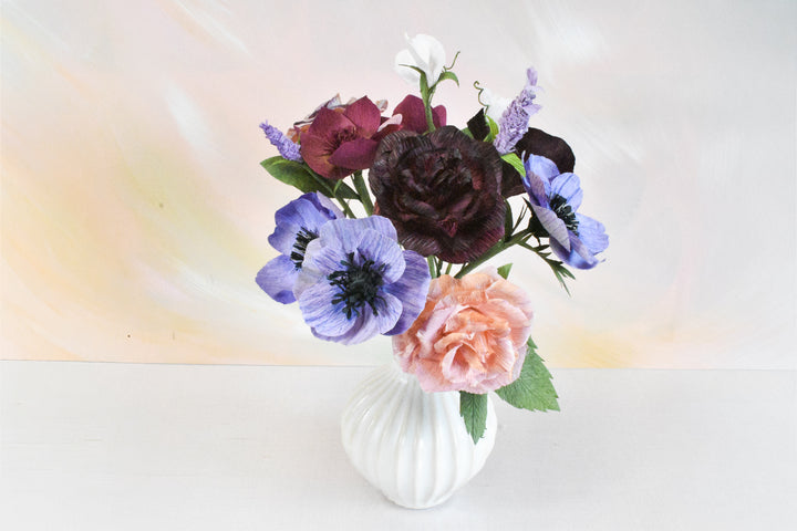 Limited Release Hellebores, Sweet Pea, Roses, and Anemone Bouquet