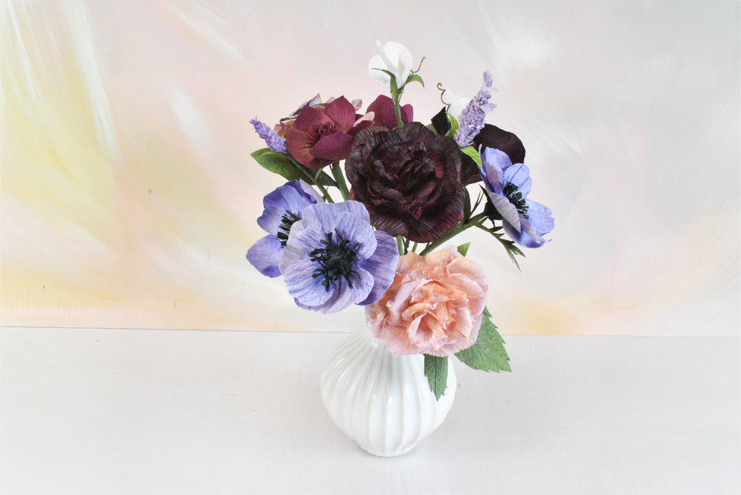 Limited Release Hellebores, Sweet Pea, Roses, and Anemone Bouquet