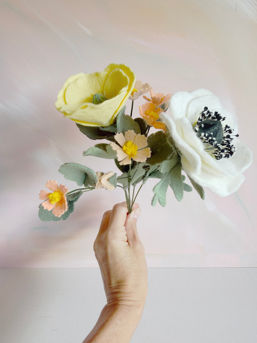 Handmade Felt Wildflower Bouquet