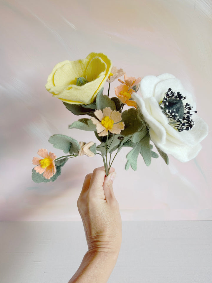 Handmade Felt Wildflower Bouquet
