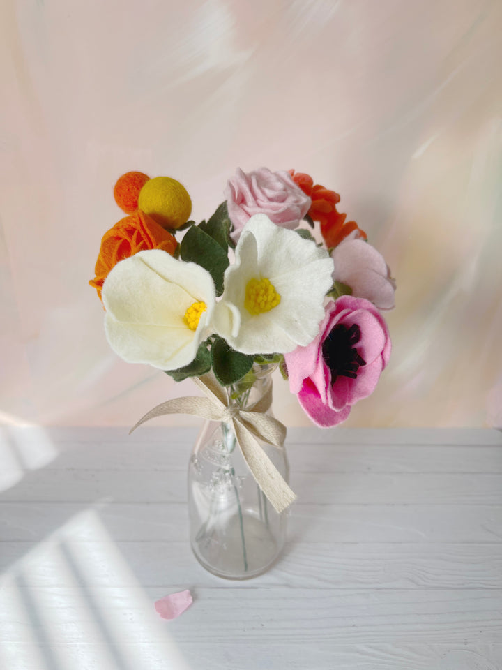 Blush Garden No. 1 - Anemone, Poppy, Roses, and Ranunculus