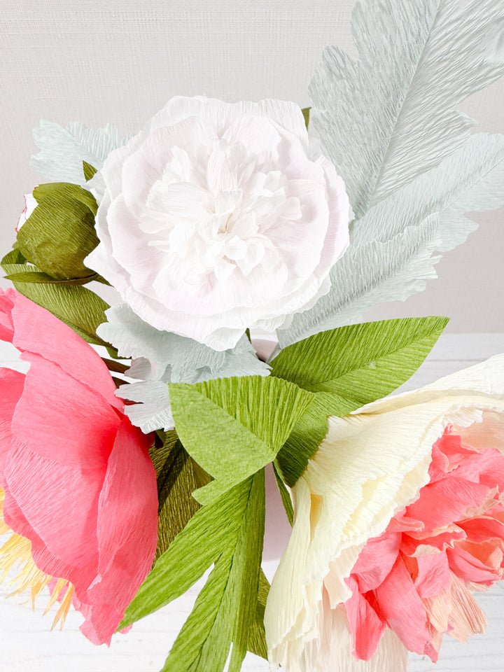 Stop &amp; Smell the Peonies Paper Arrangement