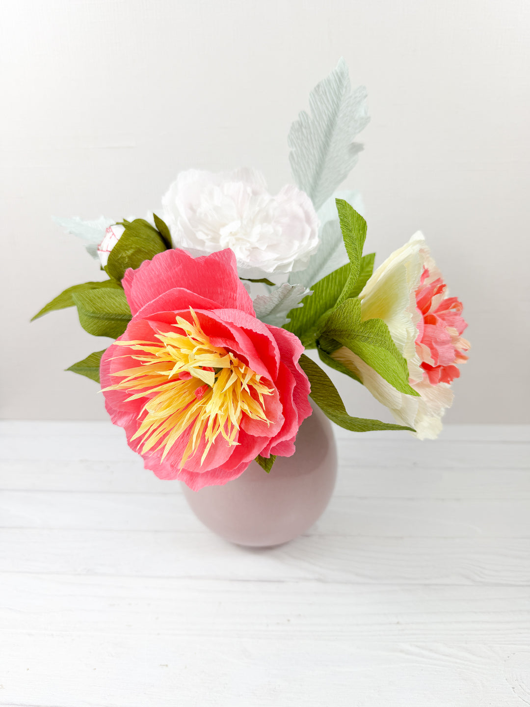 Stop &amp; Smell the Peonies Paper Arrangement