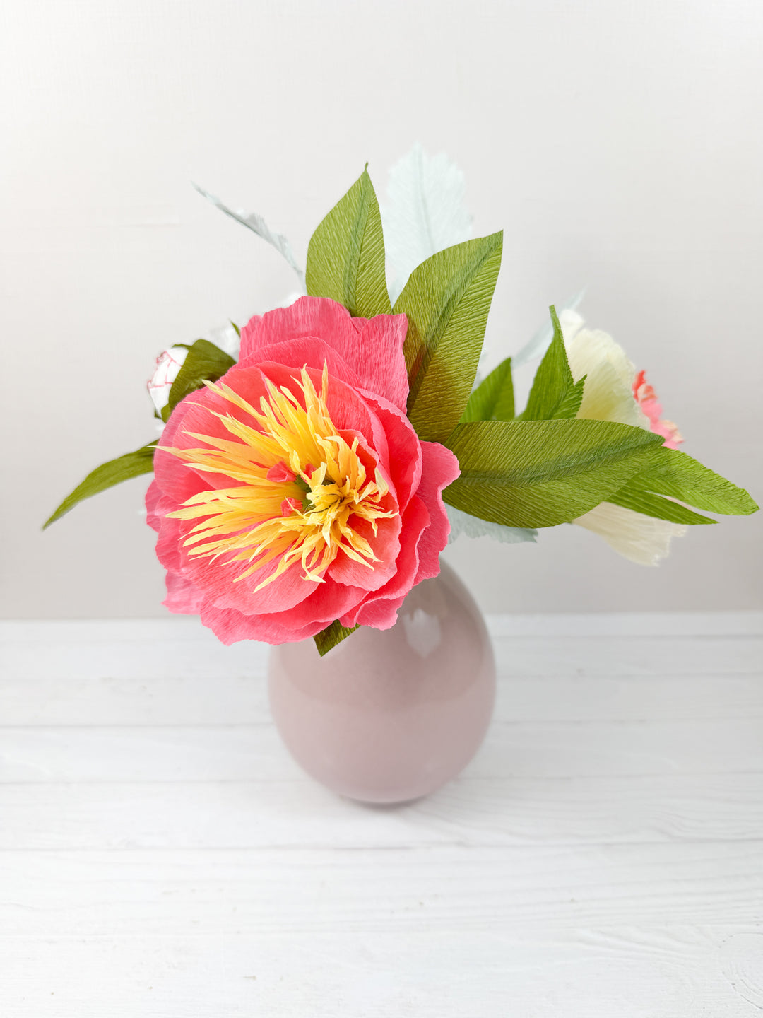 Stop &amp; Smell the Peonies Paper Arrangement