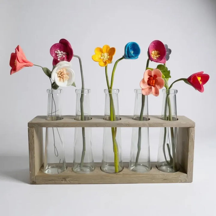Felt Wildflower Bundle – 6 Thick Stems