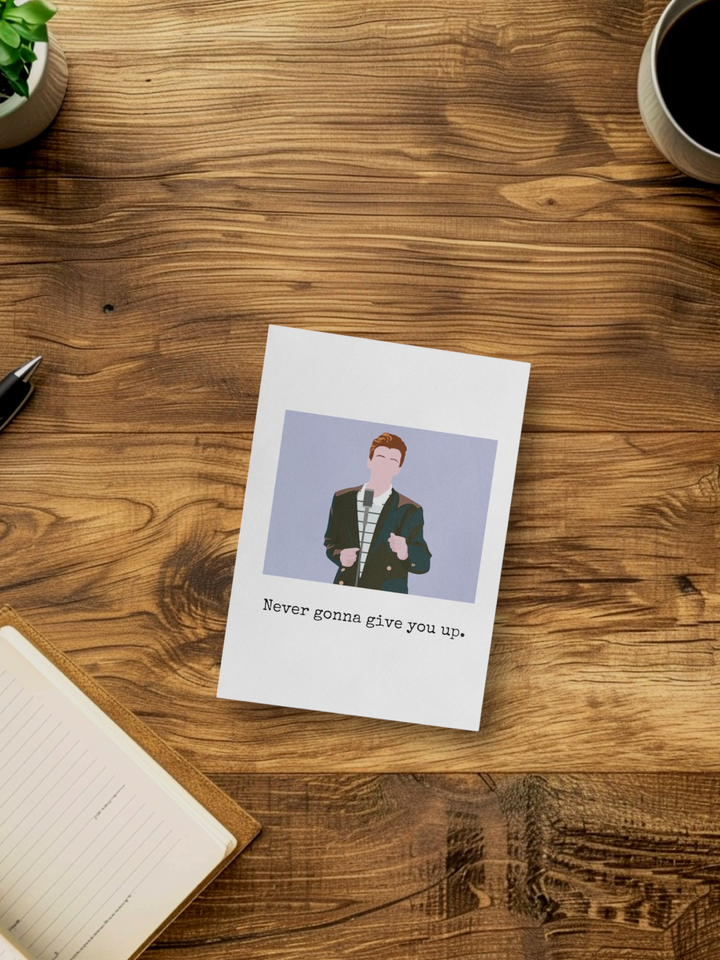 Clever Rick Astley Card
