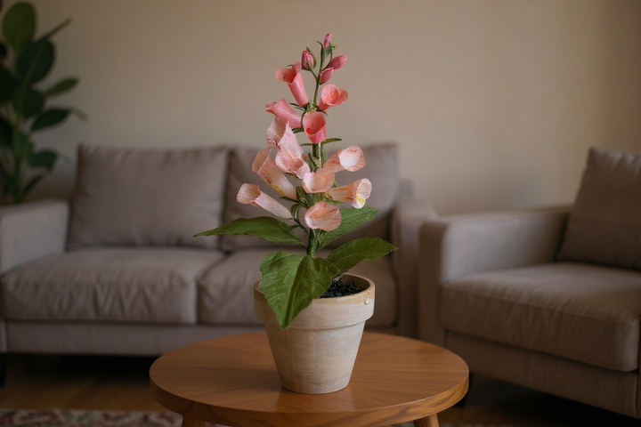 Handmade Pink Ombre Foxglove – 4” Potted Paper Plant