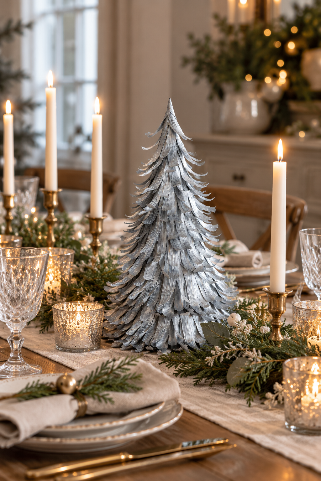 Silver Woodland Christmas Tree