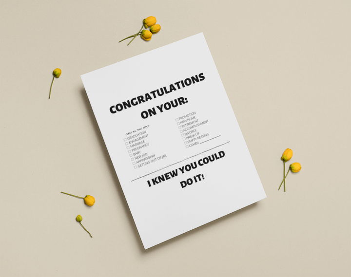 Multi Purpose Greeting Card
