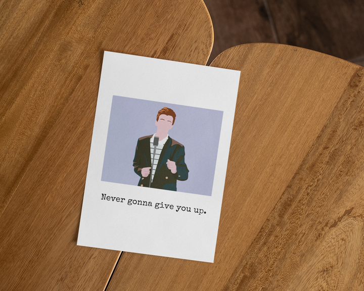 Clever Rick Astley Card