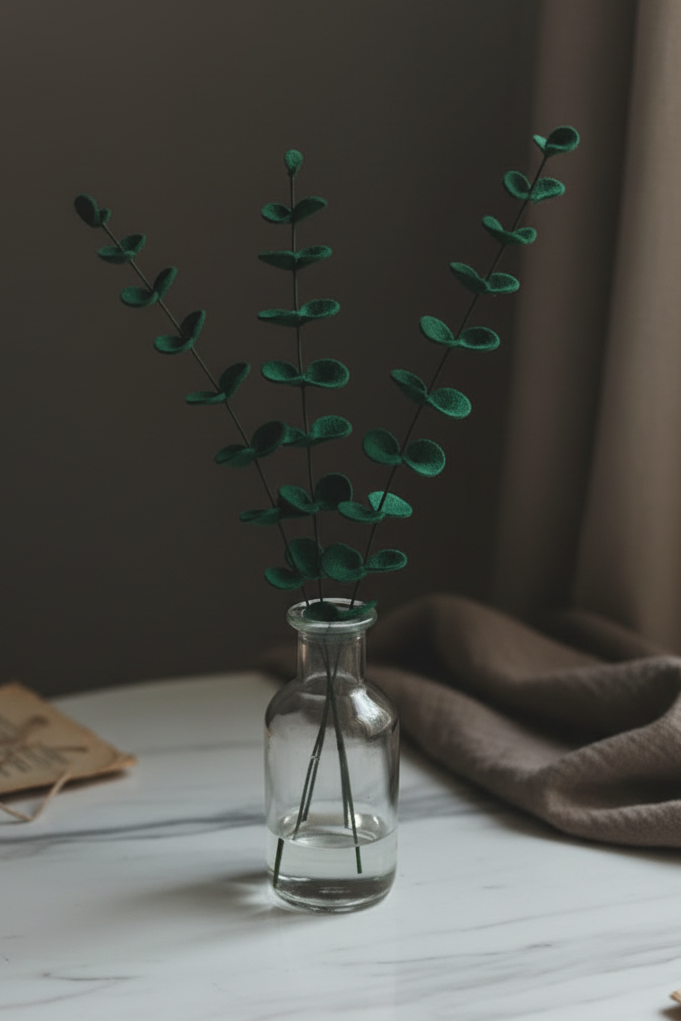 Felt Eucalyptus Stems