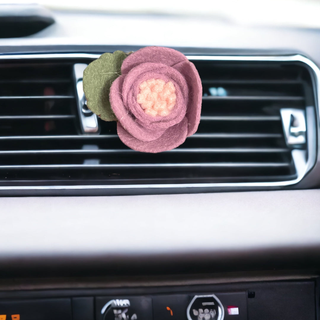 Felt Flower Car Vent Oil Diffuser