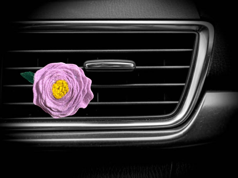 Felt Flower Car Vent Oil Diffuser