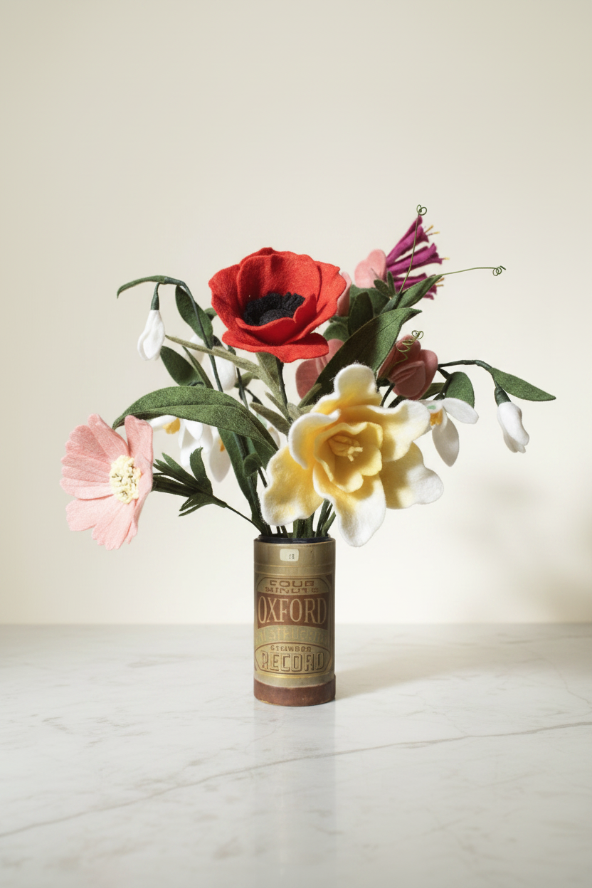 Build a Birth Flower Bouquet from Felt - Felt Flowers