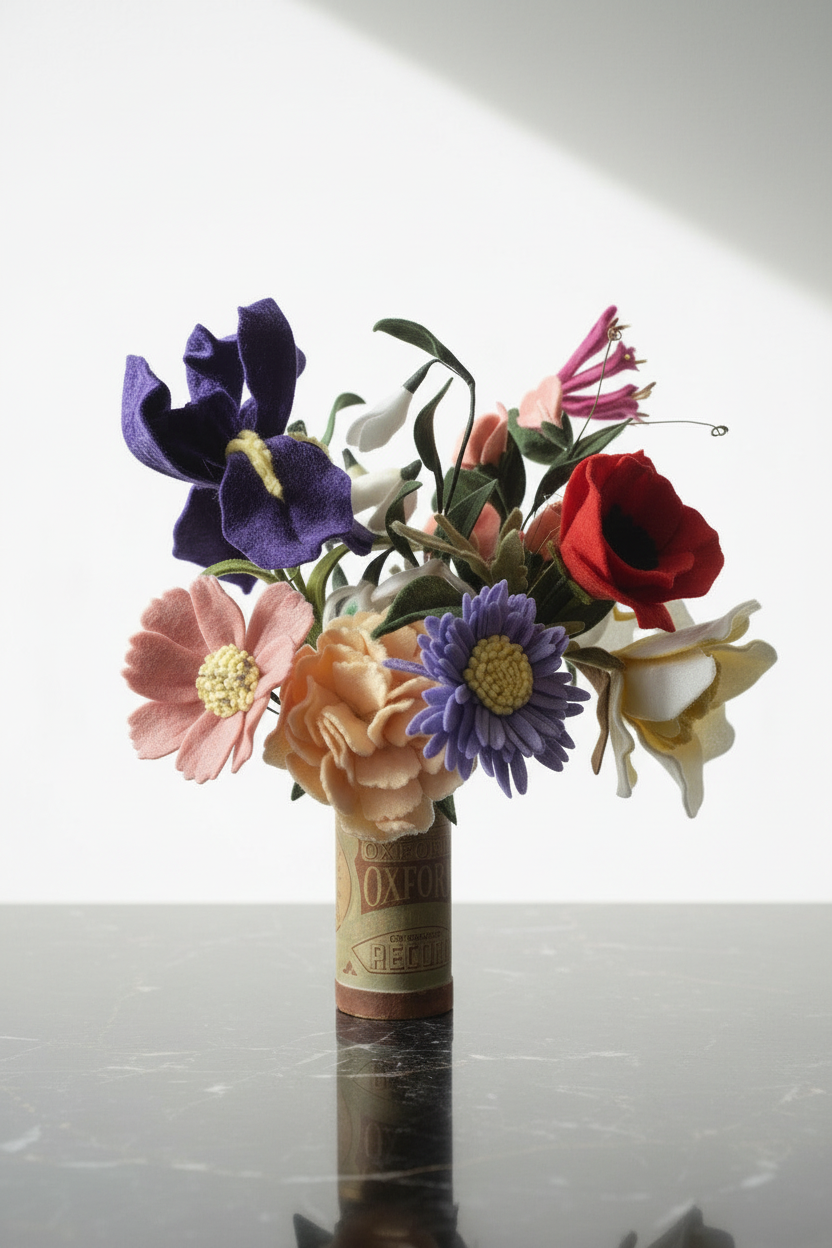 Build a Birth Flower Bouquet from Felt - Felt Flowers