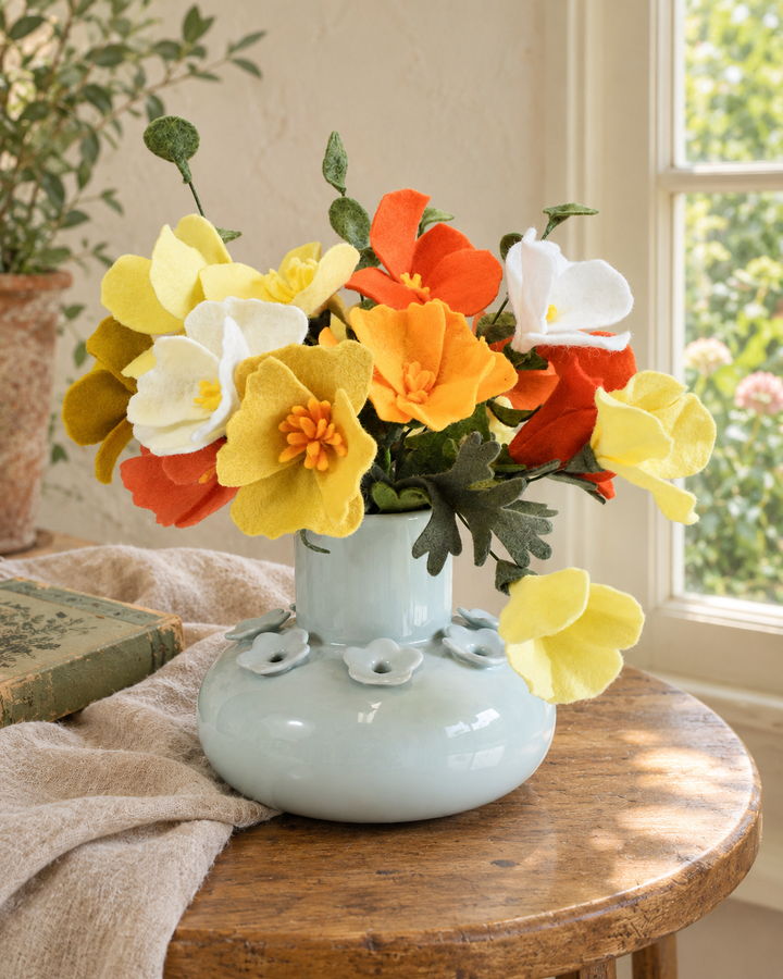 Golden Hour Felt Poppy Bouquet