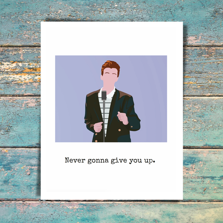Clever Rick Astley Card
